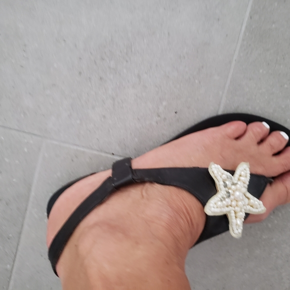🏖colin Stuart starfish leather sandals size6 - Picture 3 of 3